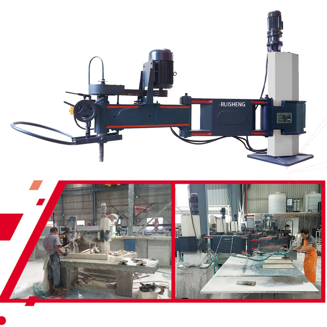 Ruisheng – polisseuse de pierre manuelle, Machine à polir la pierre pour granit et marbre, 2500mm