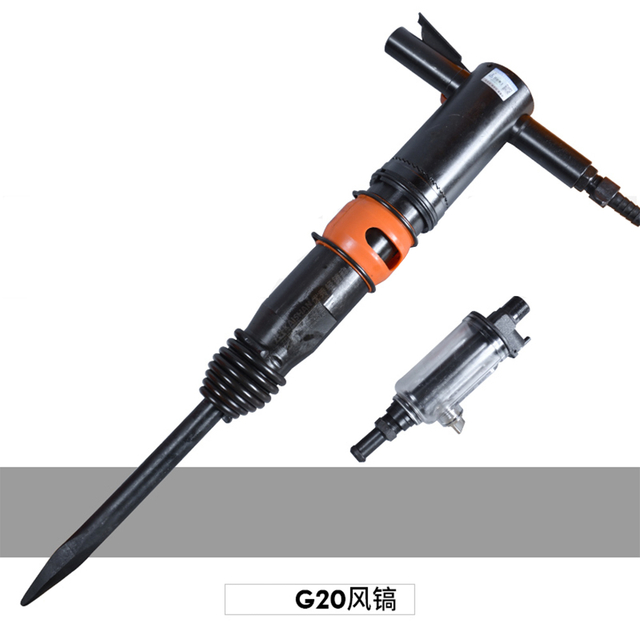 Utilisation d'un marteau pneumatique pour l'extraction de pierre