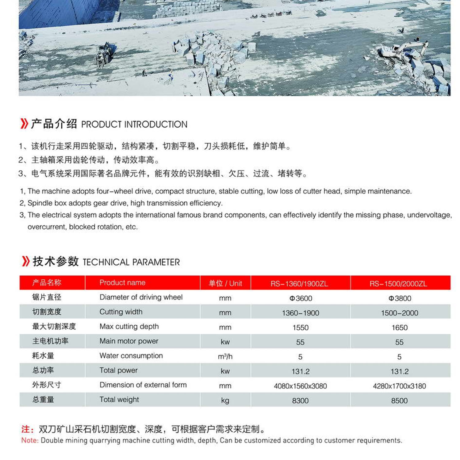 Machine mini&egrave;re de bloc &agrave; double lame